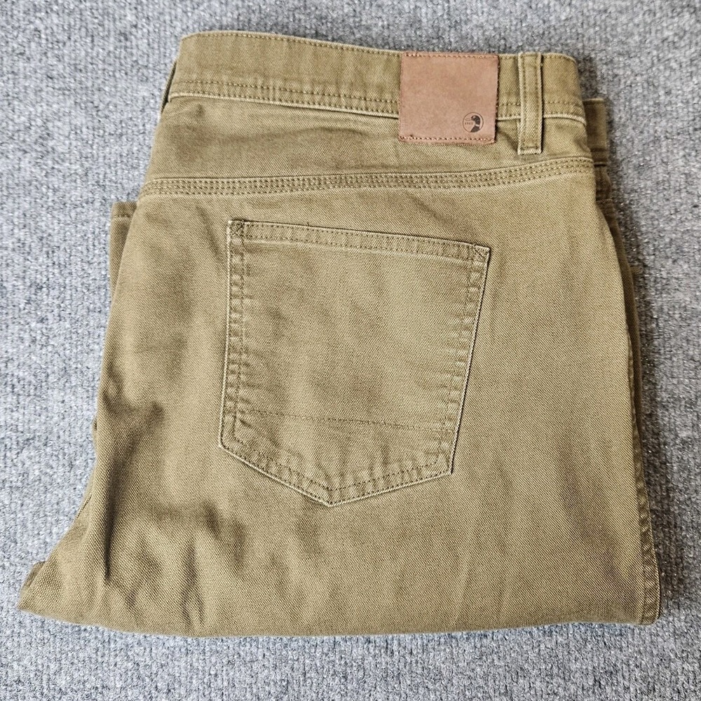 Duck Head Mens Field Canvas Pants Size 40x30 Olive Green Preppy Durable Stretch